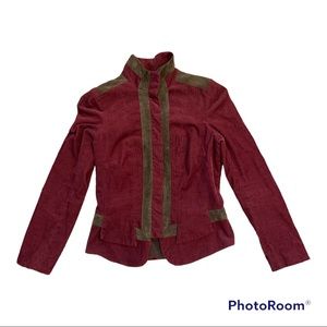 DVF Jacket Fitted Corduroy Suede 10 Fall Transition Statement